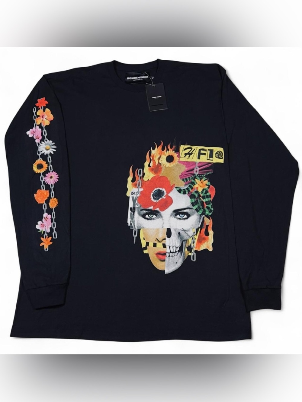 NWT! Homme + Femme LA Black Long Sleeve Graphic T-shirt Men’s Size XL Streetwear
